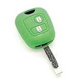 Générique Housse de clé en Silicone pour Citroën C1 C2 C3 C4 C5 Saxo Xsara Picasso Vert