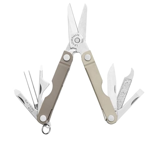 Image of LEATHERMAN, Micra, Keychain Multi-tool with Grooming Tools, Mini Pocketknife for Everyday Carry (EDC), Hobbies & Outdoors, Built in the USA, Winter Fog