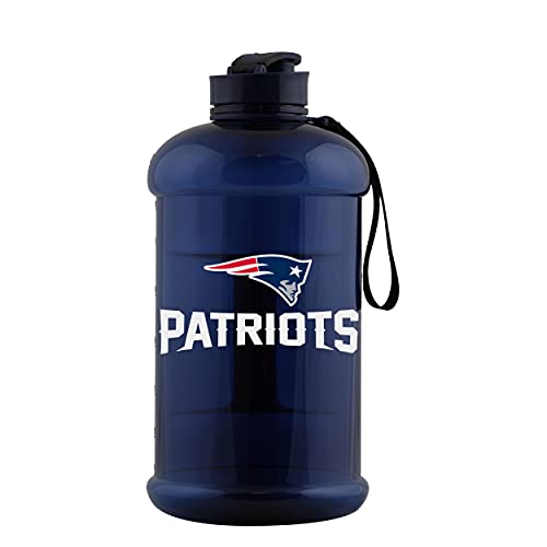 FOCO New England Patriots NFL Large Team Color Clear Sports Bottle