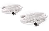 CPAP Hose by Snugell™ | Two Pack (2) | 6-Foot Universal Premium CPAP Tubing | Compatible with Resmed, Respironics, Fisher & Paykel| and Most CPAP, BiPAP and BiLevel Device Brands