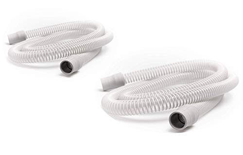 Universal CPAP Tube by Snugell (6 ft 2-Pack) - Medical Grade Flexible Polymer CPAP Hose - Compatible with All Major CPAP Machines and Most CPAP BiPap, and BiLevel Device Brands