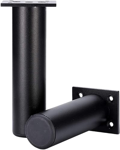 LwsCUiH - Pieds et socles de Pieds De Meuble Réglables, Pieds De Meuble, Pieds D'armoire De 6 À 30 Cm, Capacité De Charge Des Pieds De Meuble : 600 Kg, 4 × Pieds De Table Avec Acier Inoxydable(Black,10cm)