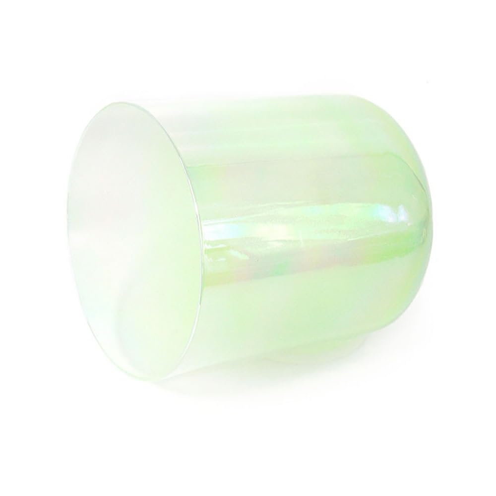 Tibetische Klangschale aus Kristall, alchemistisch, grün, 15,2 cm (6 Zoll), für Meditation, Yoga, Klangheilung, mit gratis Acryl-Schlagzeug und O-Ringen (Hinweis: