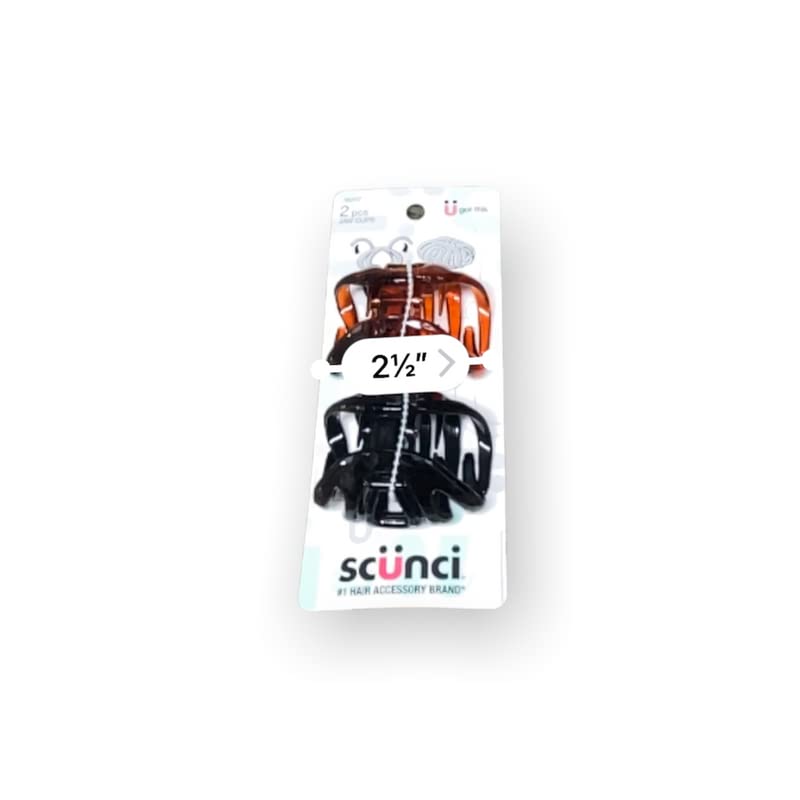 Scunci Hair Clip, Wingless 2 Ea