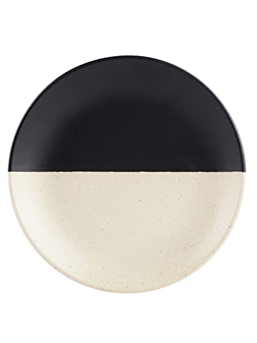Image of miah decor Handcrafted Ceramic Quarter Plates (7 inch Dia)-Set of 6 |Microwave & Dishwasher Safe |he Raat-Din Stoneware Collection