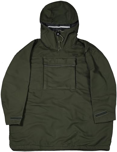 British Army OD Green NBC Smock Jacket Chemical Protective Suit Military England Charcoal Lined (OD Green, Large)