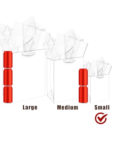 50% Off 48-Pack Deep Black Gift Bags with Tissue Paper - Image 7