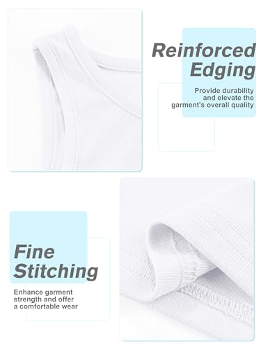 Poroka 4 Pack Toddler Tank Top Boys Cotton Tank Undershirt Kids Sleeveless Undershirts Soft Round Neck Tank Tops2