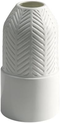 INDUSTREAL VASE TISSE vase in white glazed porcelain