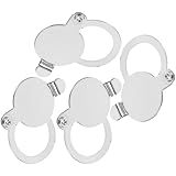 UKCOCO 4 Stück Peephole Cover aus Kupfer Privacy Türspion Abdeckung Einfache Installation Drehbarer Sichtschutz für Haustür Stabiler Schutz für Wohnung und Apartment Essential Frauen