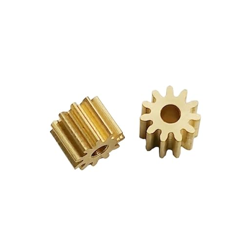 Bevel Gear Pinion Hardware Mechanical 112A 0.6M Copper Gear 11 Teeth 7.8mm Diameter 1.98mm Hole Brass Pinion