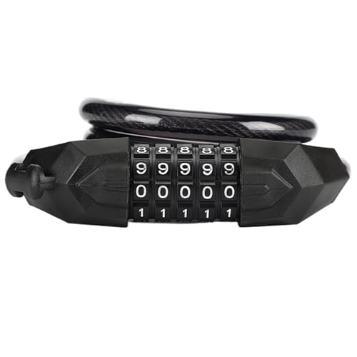 Cadenas double verrouillage pour guidon de moto avec antivol à enroulement 3,2 pieds