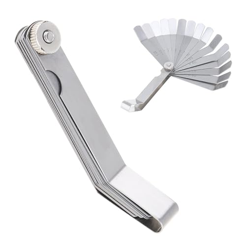 Calibrador de espesores acero curvado 0.05-1 mm 16 piezas miniatura 2