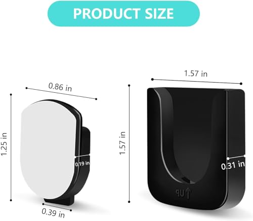 6-Piece Magnetic Remote Control Holder Wall Mount - Self Adhesive Suitable for Tv Backside as Well as Tv Fan and Air Conditioner Remote Controls