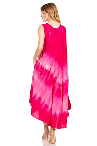 Sakkas Starlight Third Women's Tie Dye Beach Kaftan Caftan Tank Dress/Cover Up2