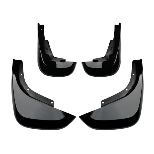 Image of 4PCS Tire Splash Guards for Landrover Defender 90 /110 2020-2025 | ABS Plastic Mud Flaps, Vehicle Wheel Protector Mudflaps Exterior Accessories (Bright Black)