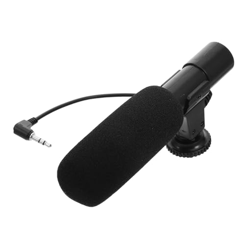 Toddmomy Microphone pour Caméscope et DSLR Microphone Vidéo Stéréo Haute Sensibilité Angle Large Compatible Caméra Smartphone et Tablette Enregistrement Interview et Vlogging