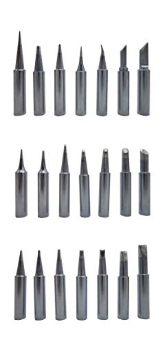 Image of 21 PCS Soldering Tips T18 Series Fit FX-888 FX-888 FX-8801 FX-600 (FX888 /FX888D FX8801 FX600) Lead Free Solder Iron Tip Bit (Brand inchAiCE Tls inch)