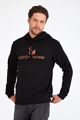 Sweat à capuche de qualité supérieure noir XL à logo 3D silicone