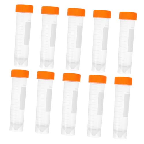 PRETYZOOM Pcs Ml Test Tube Set Screw Caps Plastic Lab Tubes for Liquid Storage for Scientific Experiments