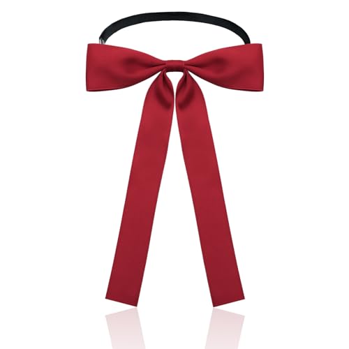Image of Luckyvestir Mens Bow Tie, Western Ties for Men, Black Bowtie for Women, String Colonel Ribbon Tie for Party Prom Wedding