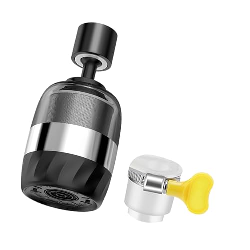 Extensión de grifo multiusos giratoria de 360 grados con sistemas de filtración de pulverizadores, elimina impurezas, filtro de fregadero de cocina de acero inoxidable ABS