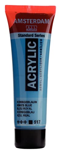 Amsterdam Vernice acrilica Serie Standard - Blu del Re 517 - Tubetti da 20 ml - Opaco con eccellente resistenza alla luce