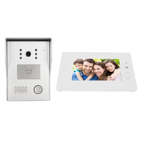 Zunate Video Intercom Systems - 7in TFT Display, Infrared Night, Easy Wall Mounted, Multiple Unlocking Methods for Apartments Villas Hotels (US Plug), Zunate75349eqdxn-11