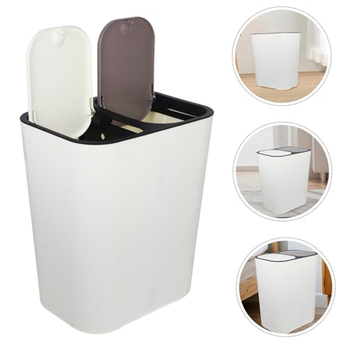 Tapa para caneca basura cocina y baño con 2 compartimentos miniatura 6