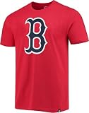 47 Brand MLB Men's Imprint Franklin Alternate Away Team Color Primary Logo Short Sleeve Baseball T-Shirt - Boston Red Sox - Red - Medium