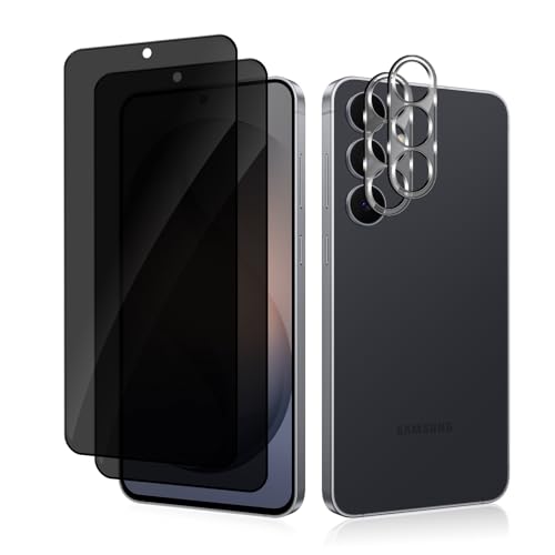 #VerdientProvisionen<br>Privacy Schutzfolie Kameraschutz Kompatible mit Samsung Galaxy S26 5G Panzer Schutz Glas Anti Spy Folie [2 2 Stück] 9H Härte Anti Spähen Sichtschutzfolie für Samsung Galaxy S26 5G