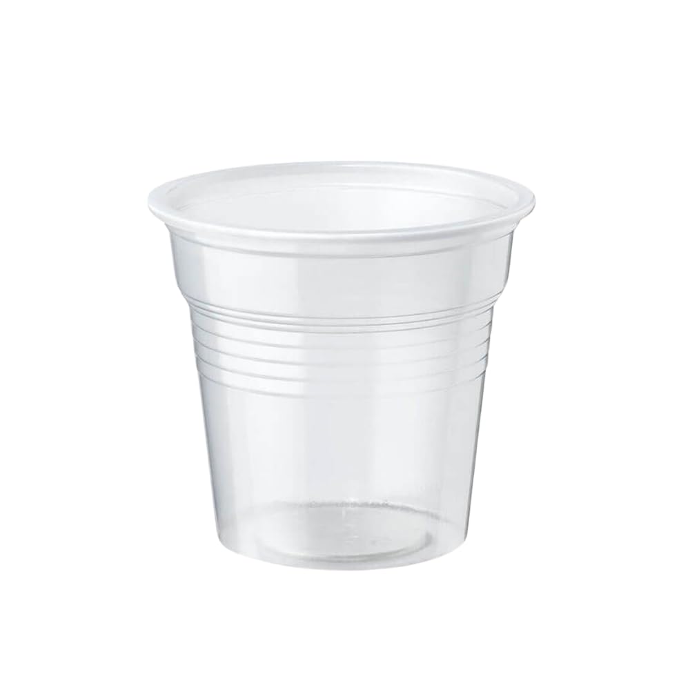 Palucart 1000 Bicchierini Caffe Plastica Bicchiere di Colore Trasparente 80cc bicchieri Bar macchinetta del caffè