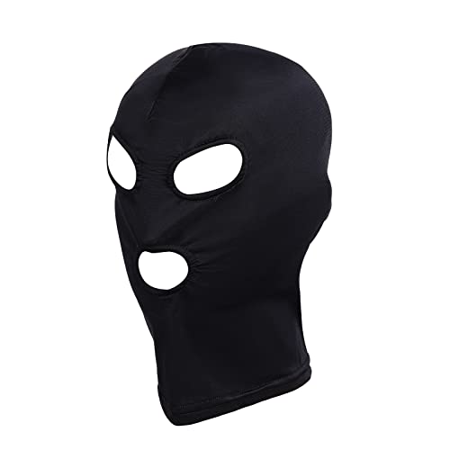 4Pcs Zentai Hood Mask Full Cover Spandex Hood Open Eyes and Mouth Elastic Breathable Mask for Halloween Costumes