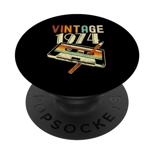 1974 Vintage Cumpleaños Retro Edición Limitada Hombres Mujer PopSockets PopGrip Intercambiable