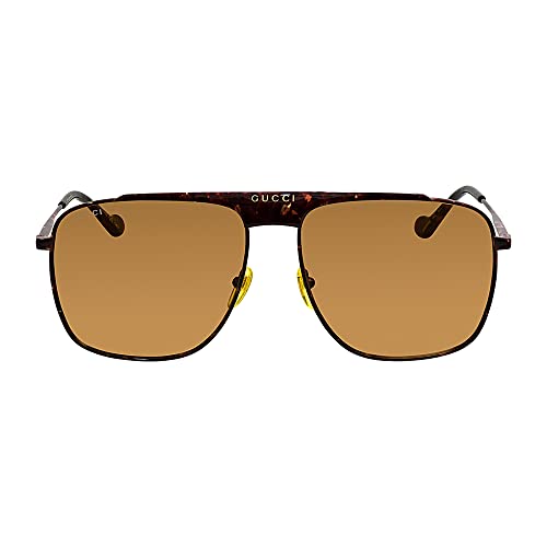 Gucci Brown Pilot Men's Sunglasses GG0909S 002 63
