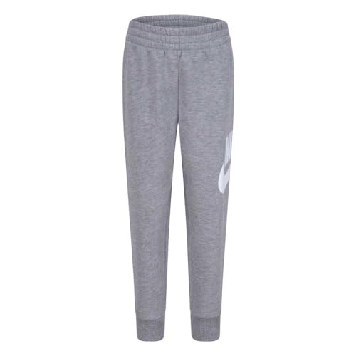 Image of Nike Kids' Sportswear Club Fleece Pullover Hoodie and Joggers 2-Piece Outfit Set (Large Swoosh Logo)