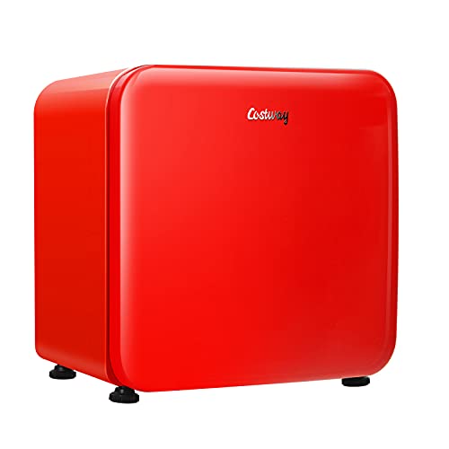 COSTWAY 1.6 Cu.ft Retro Compact Refrigerator