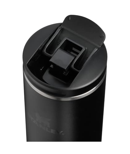 Image of STANLEY Transit FlipTop Mug | Leakproof Coffee Travel Cup | Vacuum Insulated Stainless Steel | Stays Hot or Cold for Hours | BPA-Free | 16 oz | Black 2.0