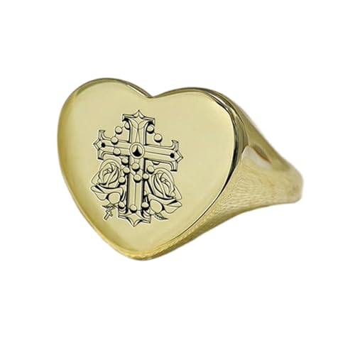 Bague chicano argent sterling 925 plaqué or chevalière