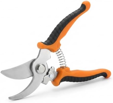 Tesoura de Poda Profissional em Aço Inoxidável, Ergonômica, Antia...