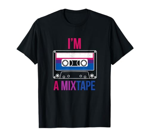 Im a Mixtape I am Cool Bi Pride Frau LGBT Mann Bisexuell T-Shirt