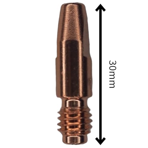 Kit 5 Bico Contato Curto Solda Tocha Mig Mag 1,60mm X 30mm M8