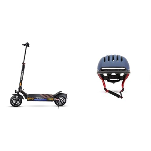 Patinete eléctrico Smartgyro Speedway Pro 1000W 48V, 15Ah + Casco Inteligente SmartGyro Smart Helmet 2 Blue, Pack Ahorro