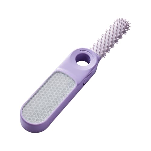Lima de pies, removedor de callos de pies, ligera, portátil, textura suave, compacta, de fácil agarre, antideslizante, mango de abdominales, suave, raspador de piel para el hogar, mujeres y hombres