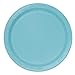 Elegant Disposable Paper Terrific Teal Round Dessert Plates - 7