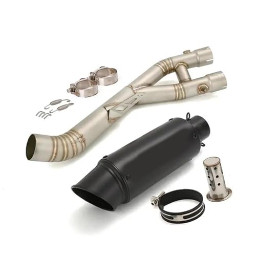 Tubo de escape medio 60.5mm para Yamaha YZF-R1 2015-2025 y MT-10 con DB Killer 2