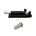 MY MIRONEY Spring Loaded Sliding Door Lock Black Patio Door Lock Heavy Duty Door Security Slide Latch Zinc Alloy Foot Operated Kick Lock for Slide Glass Door
