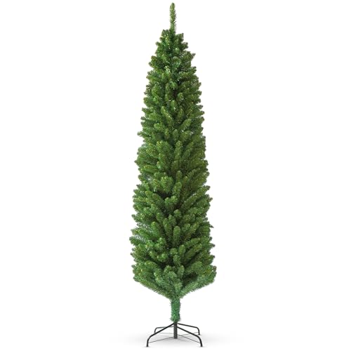 Slim Christmas tree - Green Artificial Christmas Tree with 820 Branch Tips