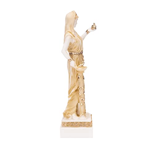 Hestia estatua dorada 6.2 pulgadas miniatura 3