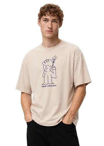 Image of Alan Jones Clothing Men's Printed Premium Heavy Gauge Cotton Oversized T-Shirt